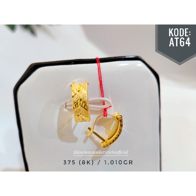 xt2* anting/anting klip/anting klip 375/anting klip 8k/anting 375/anting 8k/anting klip emas/anting 