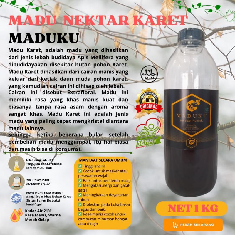 

MADU NEKTAR KARET 1 KG - LULUS UJI LAB