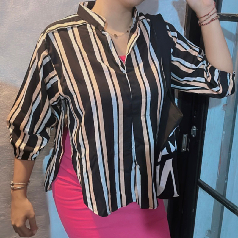 kemeja blouse jumbo Fuxii-Contoh warna dust
