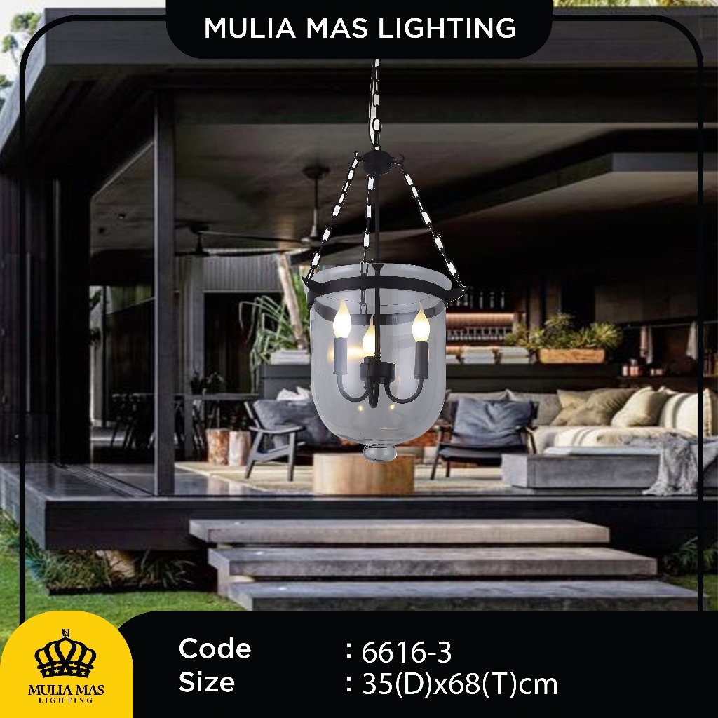 Lampu Gantung Model Lampu Obor Klasik Antik Hias Ruang Tamu 8868