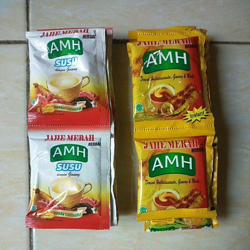 

AMH jahe susu & merah, isi 10sachet