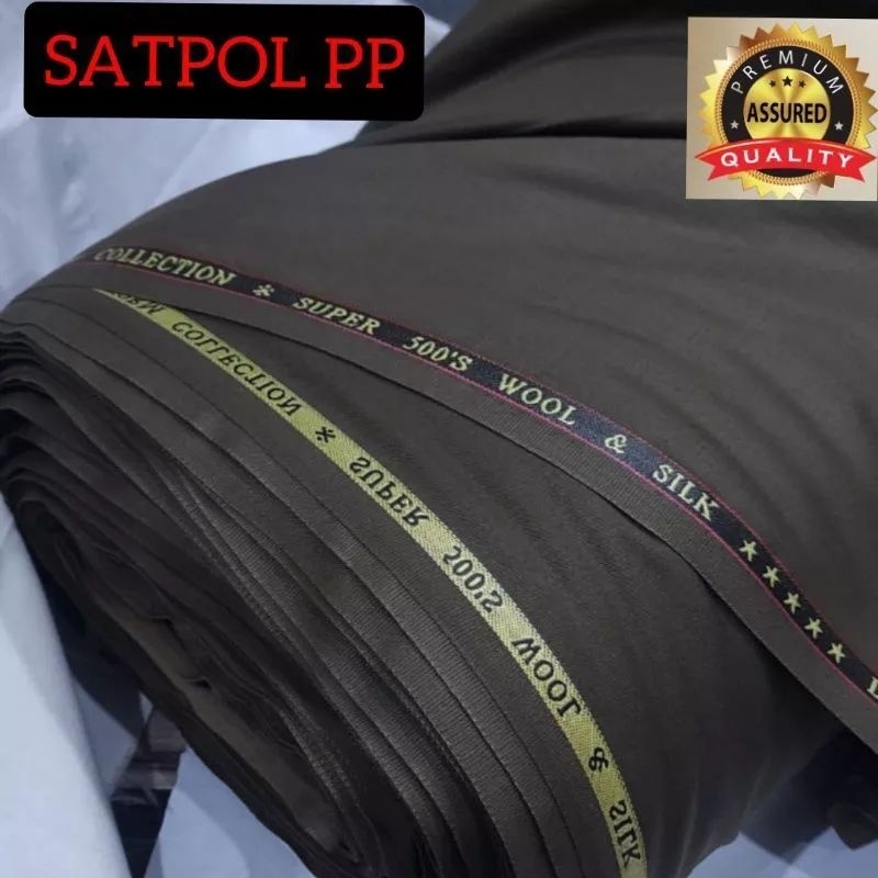 Kain Seragam Dinas Setelan POL PP Lanificio Wool Katun Premium/Kain Bahan Wool & Silk