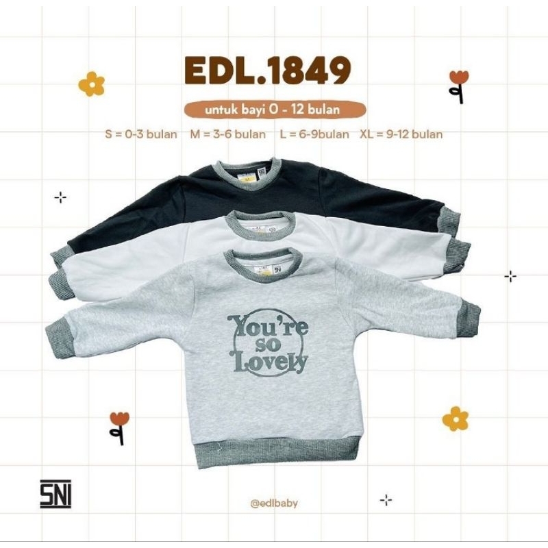 EDL BABY SWEATER JACKET YOU'RE SO LOVELY BABY & ANAK