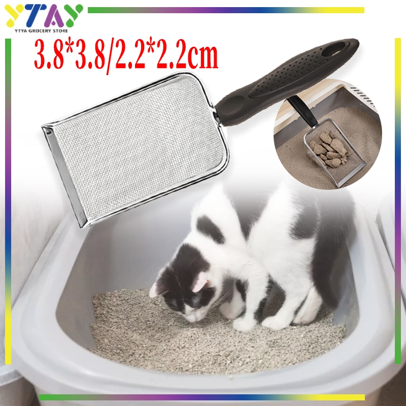 Kucing Serokan Pasir/ Poop Pet Cat /Sekop Serokan Pasir Stainless/Sekop Serokan Pasir Kucing/Kotoran