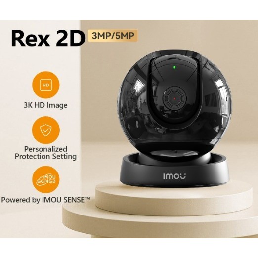 CCTV IP Camera IMOU Rex 2D 3MP - Kamera Keamanan Indoor dengan Resolusi Tinggi dan Fitur Pan & Tilt