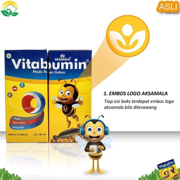 VITABUMIN 130 ml Madu Ikan Gabus | MADU PENAMBAH NAFSU MAKAN ANAK | MADU ANAK | OBAT GEMUK ANAK