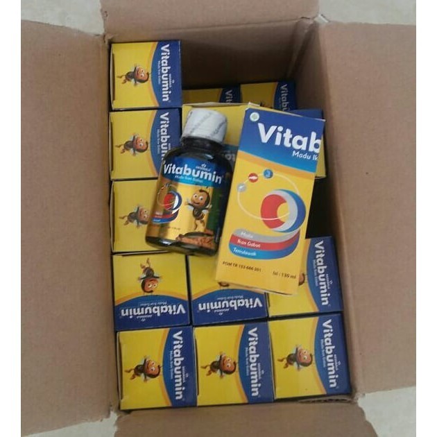 VITABUMIN 130 ml Madu Ikan Gabus | MADU PENAMBAH NAFSU MAKAN ANAK | MADU ANAK | OBAT GEMUK ANAK