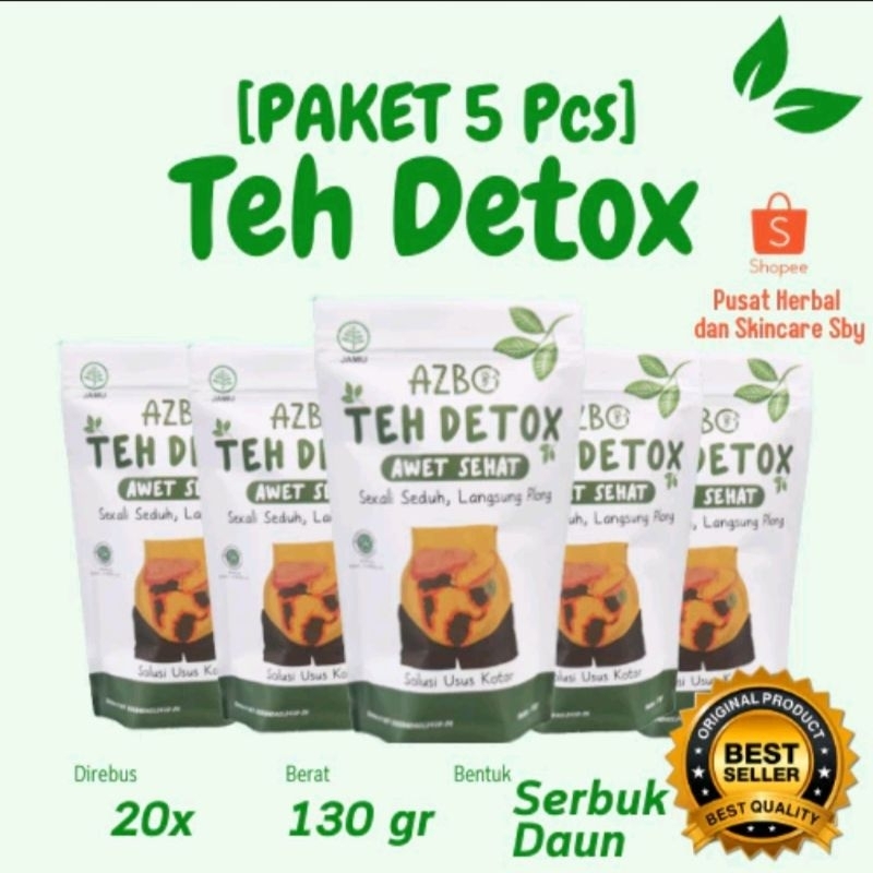 

teh azbo paket hemat 5bks teh ramuan awet sehat teh original100%