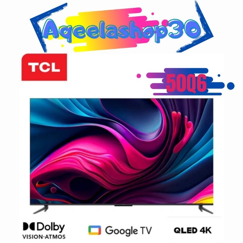 TCL 50 Inch 50Q6 QLED 4K Google Digital UHD HDR Dolby Vision Atmos