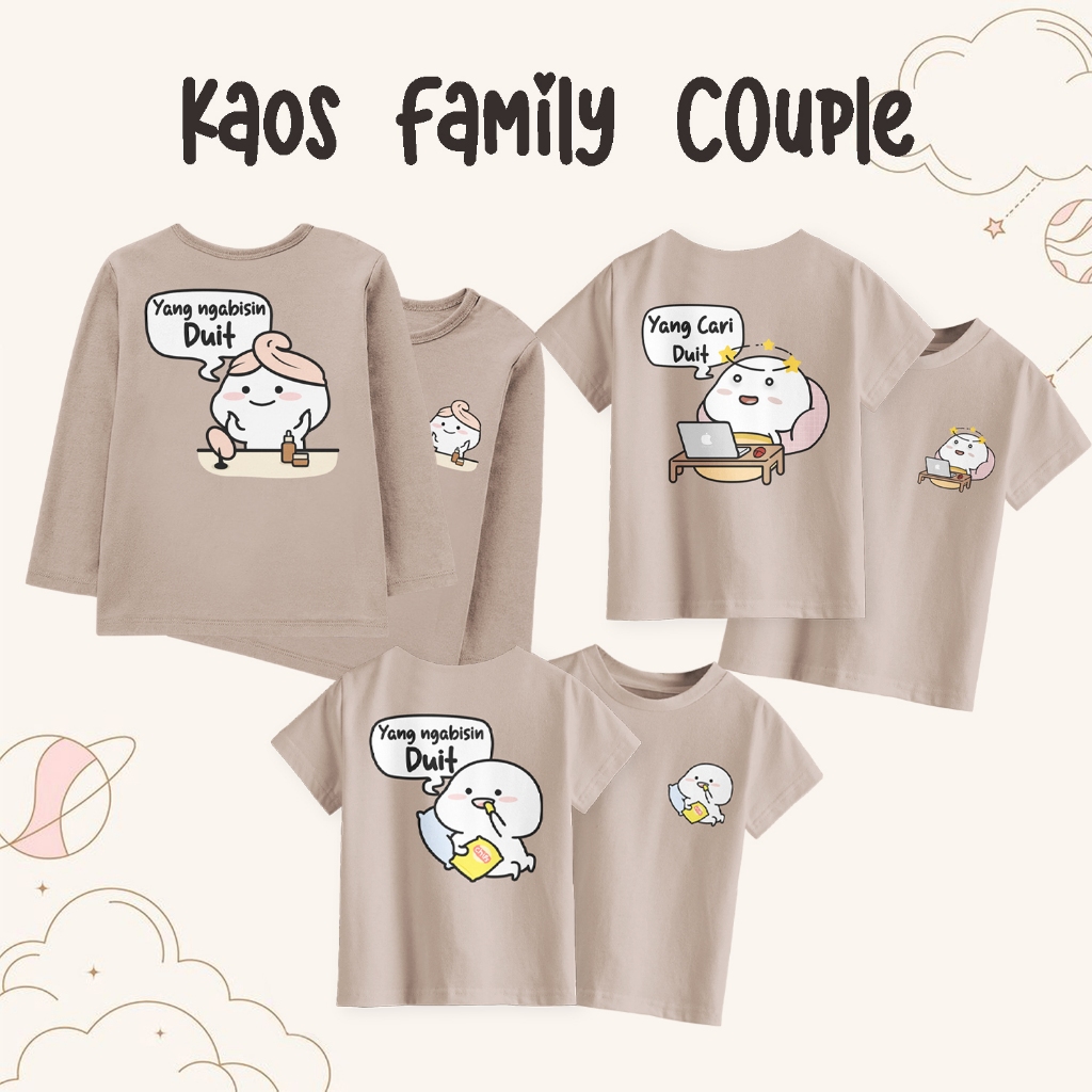 Kaos Pentol Terbaru Couple Keluarga Lengan Panjang Pendek