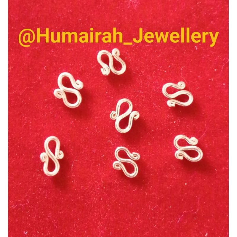 Kaitan/ cocot kalung perak, gelang perak