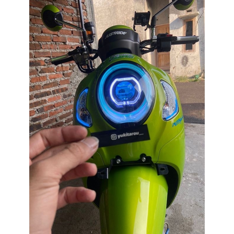 CUSTOM BiLED AES TURBO SE SCOOPY NEW + SAKLAR VIXION PNP