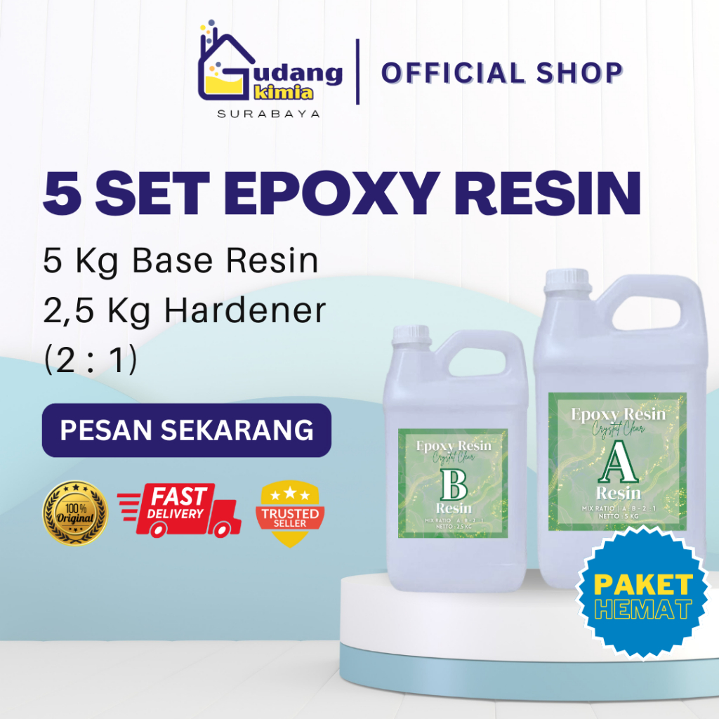 Epoxy Resin / Epoxy Resin Bening 5 SET