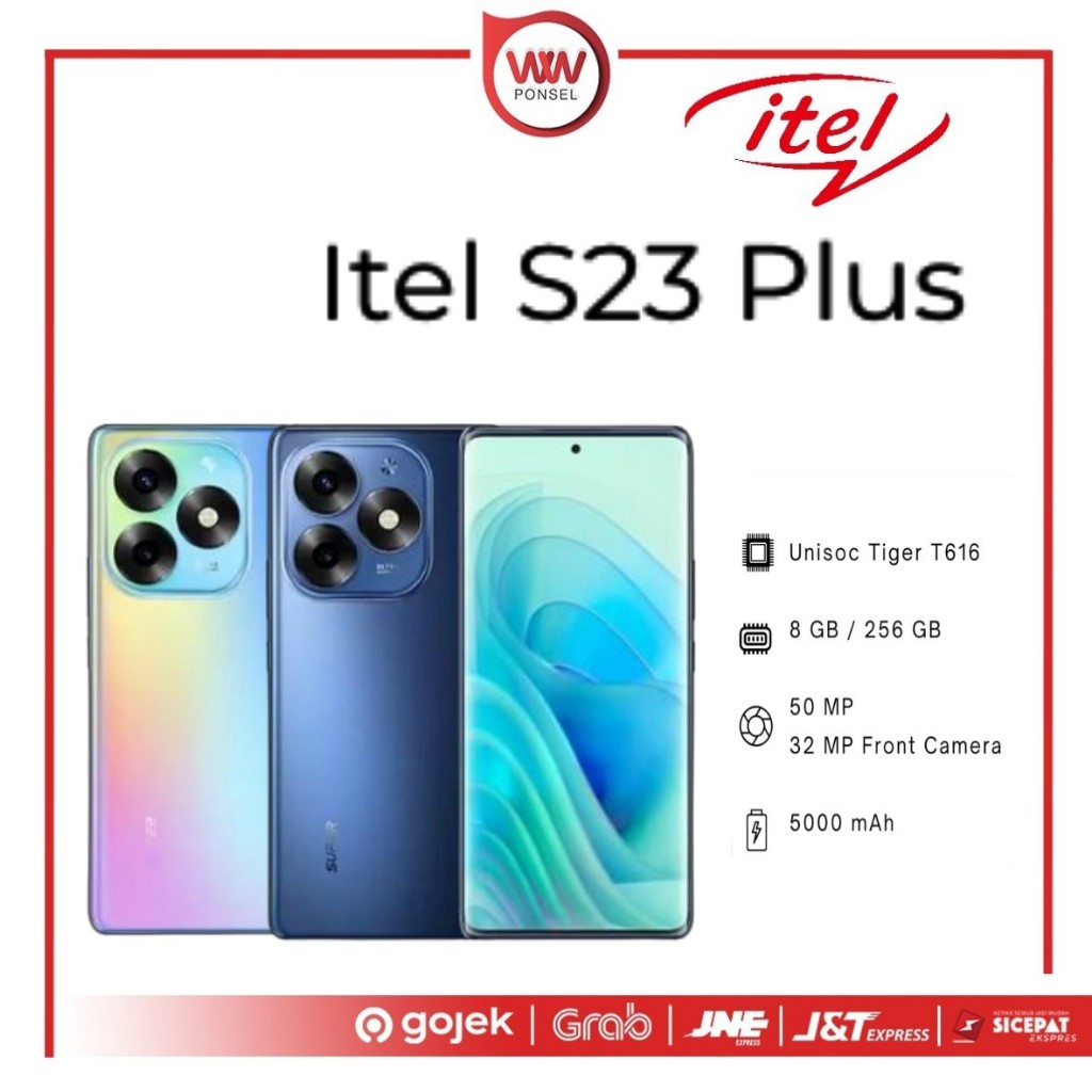 Hp Itel S23 Plus Ram 8GB Internal 256GB Garansi Resmi