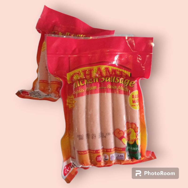 Champ sosis ayam Madu  Chicken Sausage (Sosis Ayam Rasa Madu) 250 gram