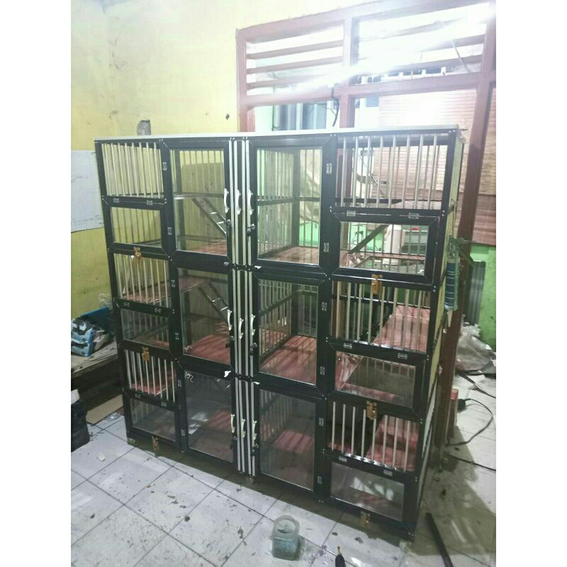 kandang kucing 6 kamar