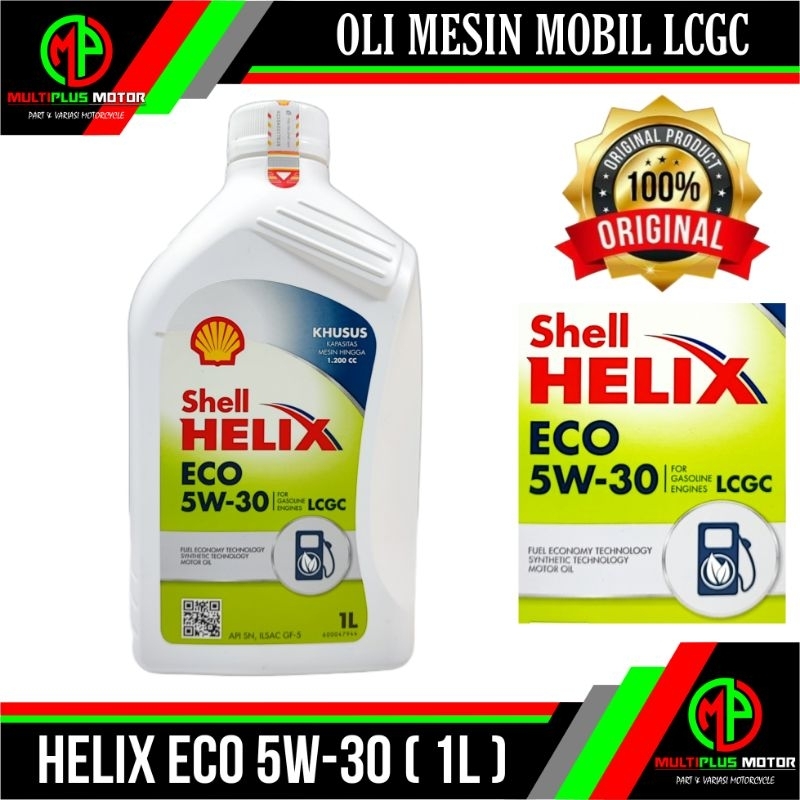 Oli mesin MOBIL LCGC Shell Helix ECO 5W-30 (1L) ORIGINAL 100%
