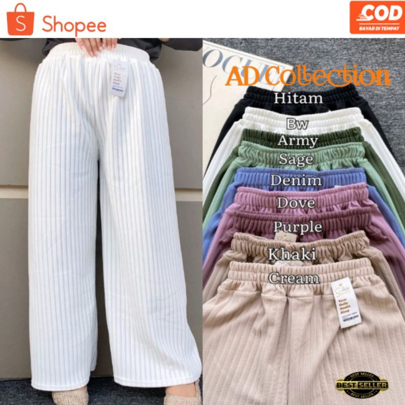 Celana Kulot Knit Hornet Premium Jumbo XXL 55-85KG Kulot Knit Rajut