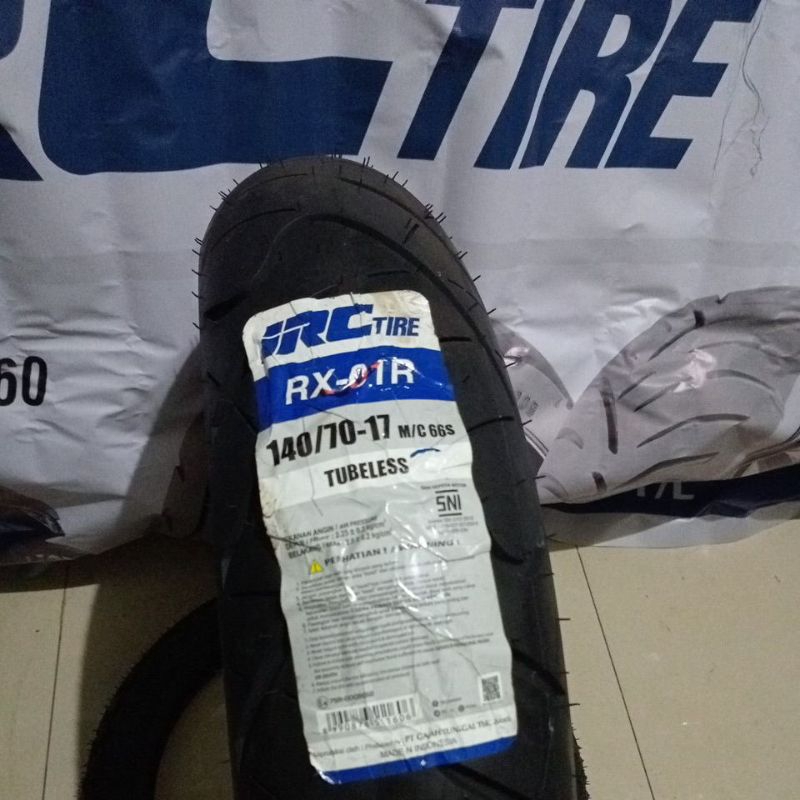 IRC 140/70-17 RX-01R RX 01R 01 R RX01 BAN LUAR IRC TUBELESS RING 17