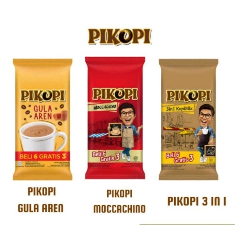 

Pikopi Kopi Mix 3 in 1 Moccacino 1 Renceng isi 10 pcs 20gr