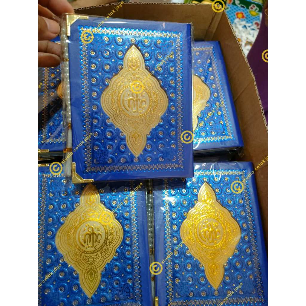 Cetak Buku Yasin Cover Mozaik 208 Halaman Art Paper Free Siku Tasbih