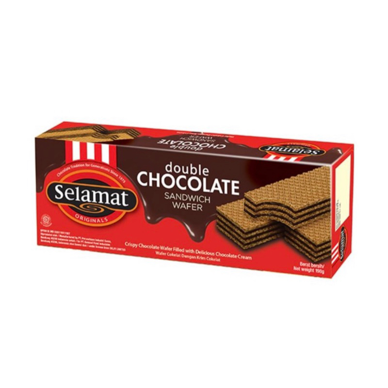 

Selamat Wafer Sandwich Double Chocolate 145 gram