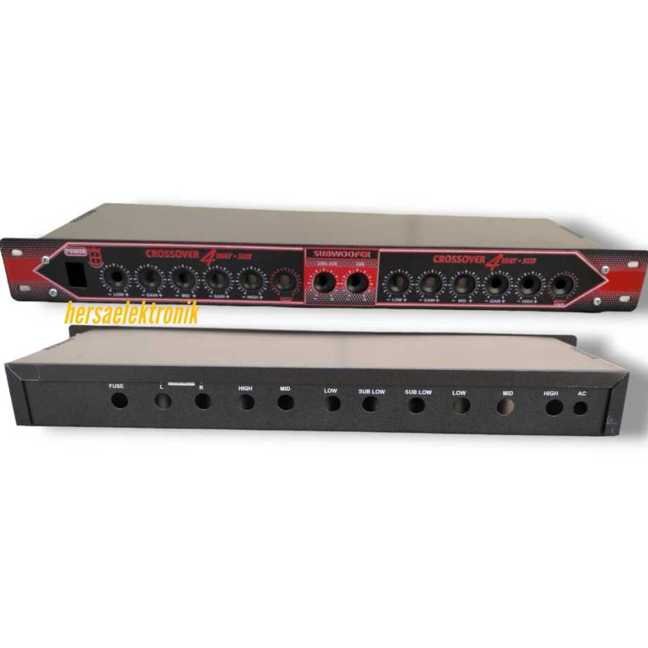 box power crossover 4 way + sub