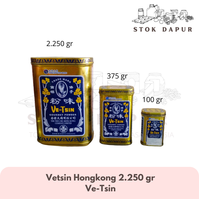 

Vetsin Hongkong / Ve-Tsin Penguat Rasa Gourmet Powder Micin 2.250 gr