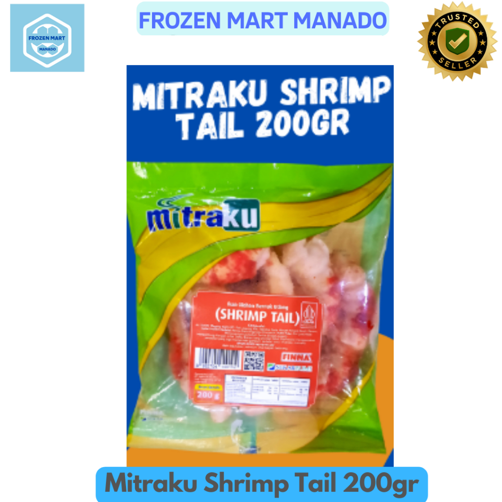 

Mitraku Shrimp Tail 200gr - Frozen Mart Manado (Frozen Food Manado)