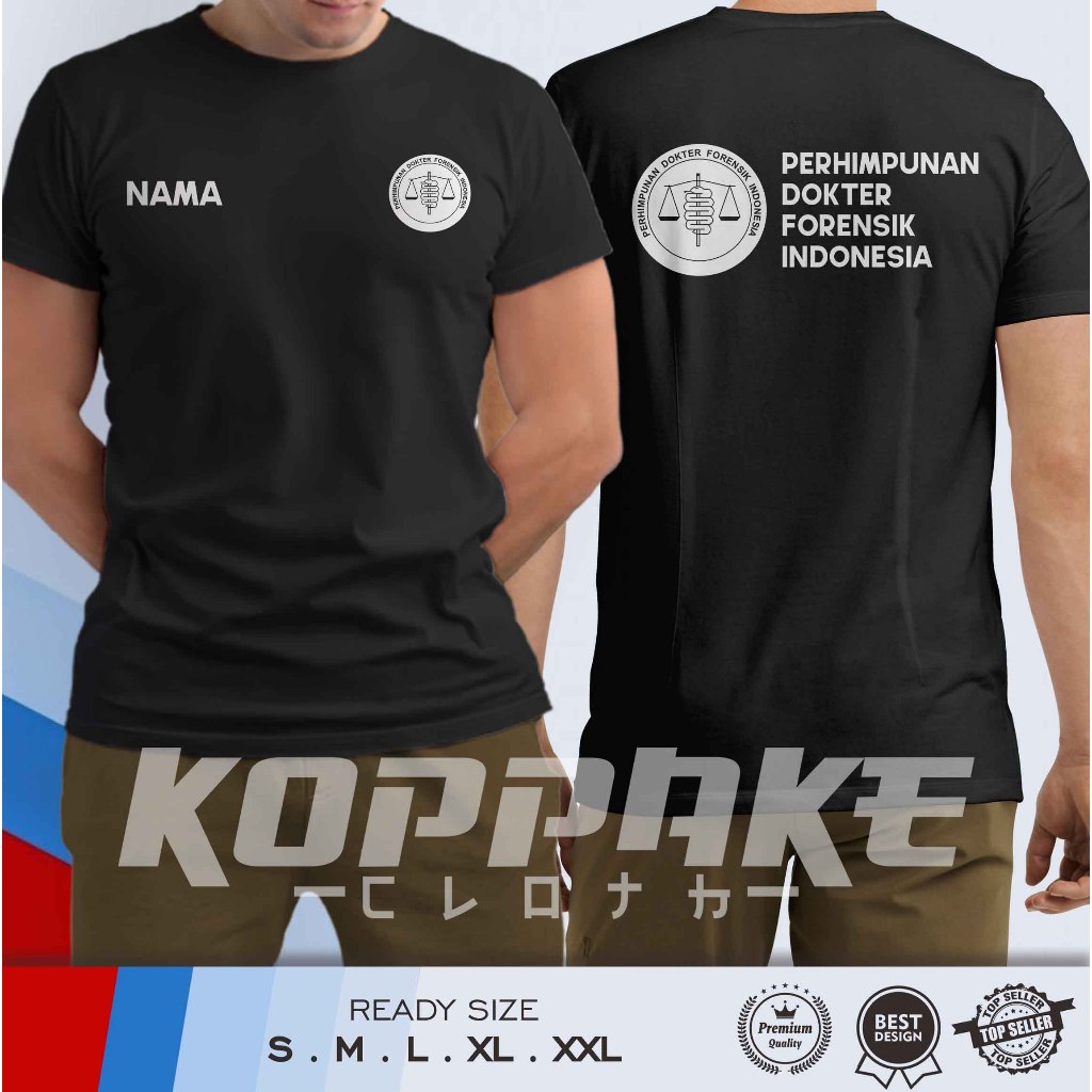Kaos PDFI Perhimpunan Dokter Forensik Indonesia Gratis Nama Baju Distro Kesehatan