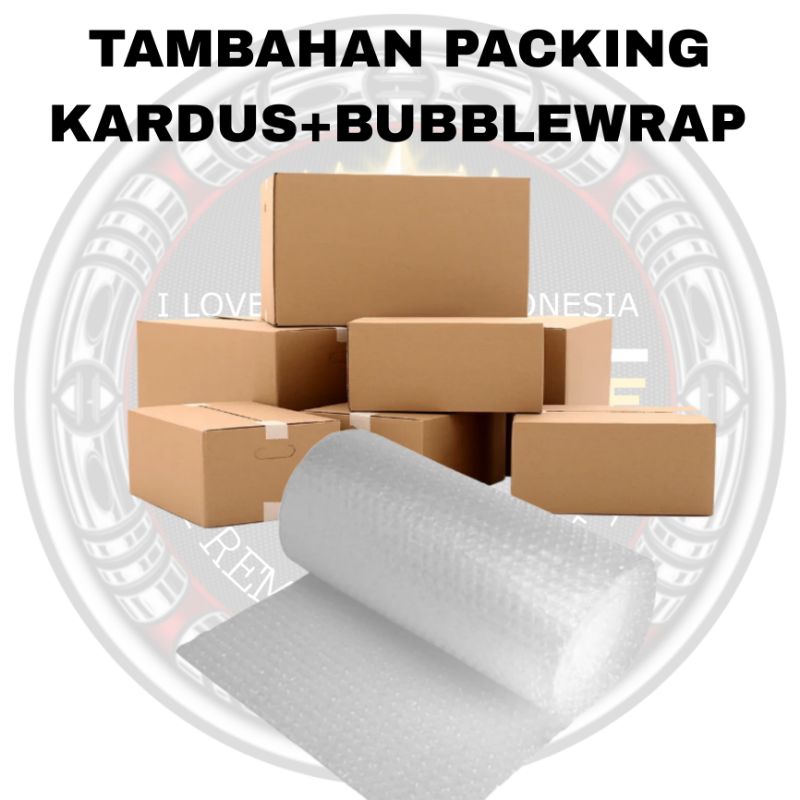 

KARDUS + BUBBLEWRAP TAMBAHAN PACKING COBEK