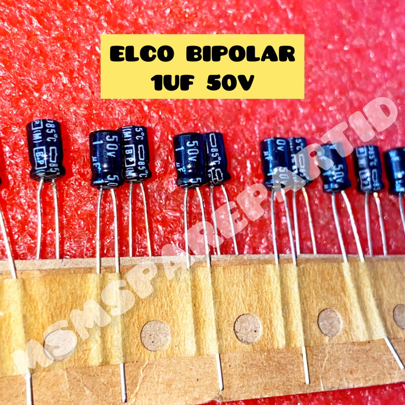 ELCO BIPOLAR 1UF 50V