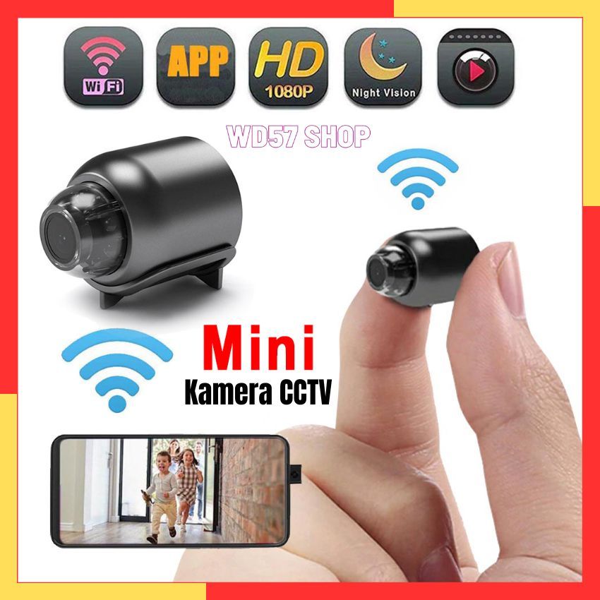 Kamera CCTV Wifi Mini Kecil Tanpa Kabel Tersembunyi Camera Smart Night Vision IP Wireless Full HD 10