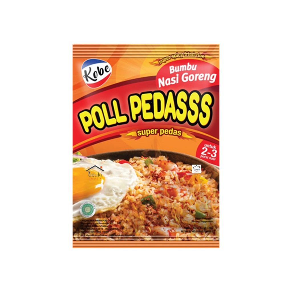 

Kobe Nasi Goreng Poll Pedas Bumbu Masak Instan