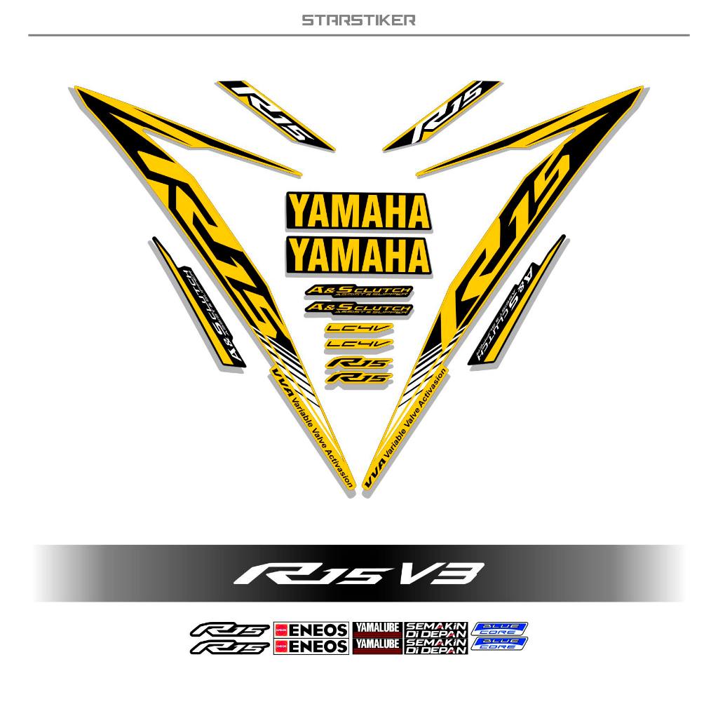 STIKER STRIPING YAMAHA R 15/STIKER BODY MOTOR/MOTIF 6/STIKER VARIASI