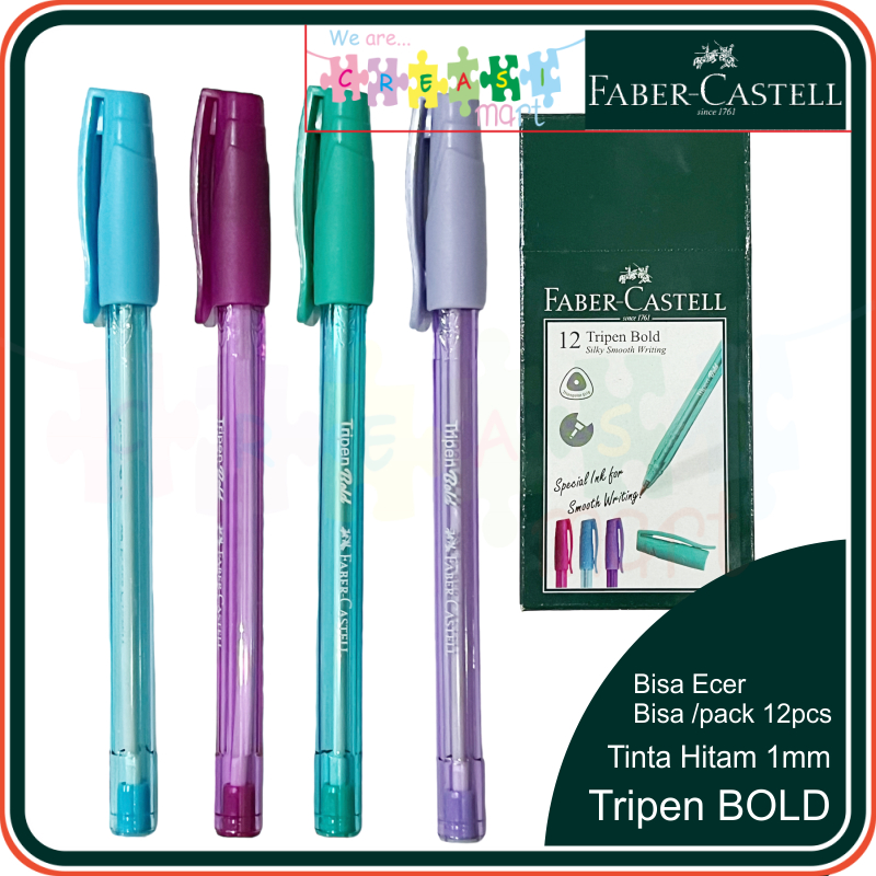 

Faber Castell Tripen BOLD Pulpen Tinta Hitam 1mm