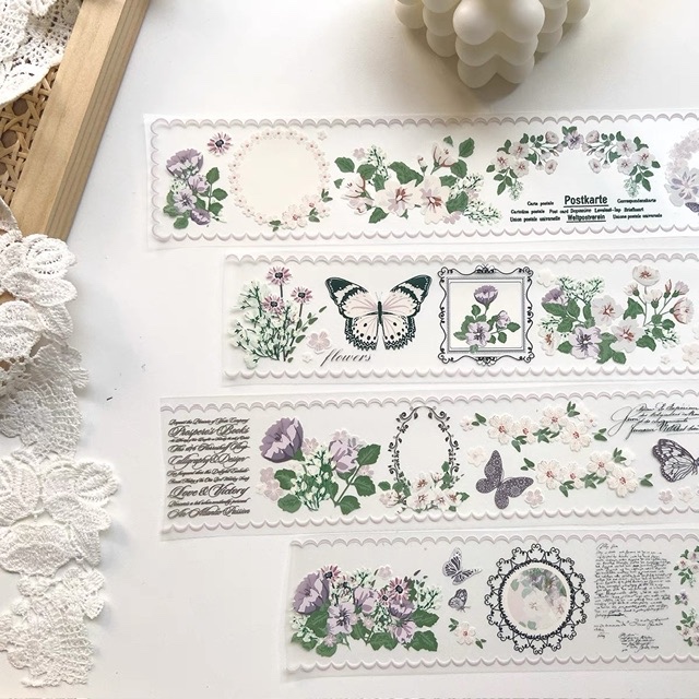 

(Kiricart)sample MOSSWOOD PET Tape DIY Journal Scrapbook Sticker