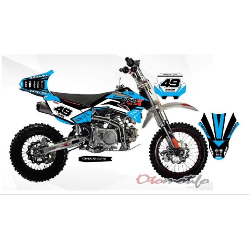 Decal Mini trail Viar x cross 100 cc new / old