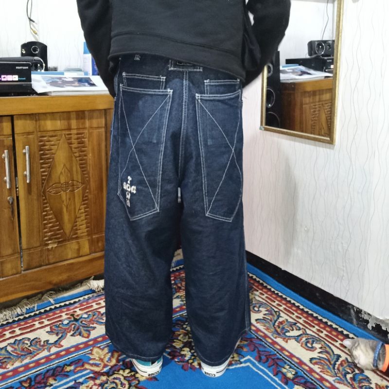 VTG BAGGY JEANS DOGTOWN BIG POCKET NOT EVISU ECKO JNCO FUBU