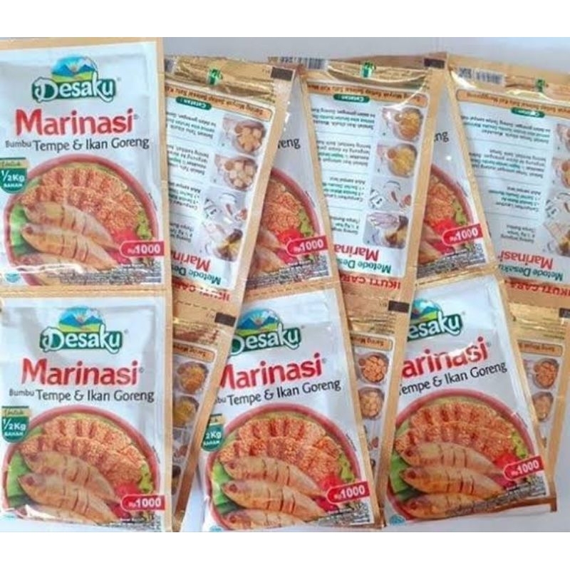 

DESAKU MARINASI TEMPE, IKAN DAN AYAM RENCENG 15GR@12SCH