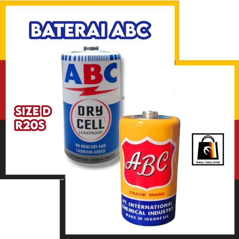 Baterai ABC Dry Cell Jumbo  D R20S