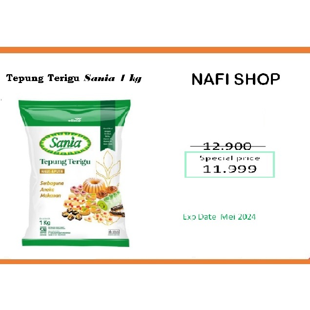 

SANIA TEPUNG TERIGU SERBAGUNA 1 KG