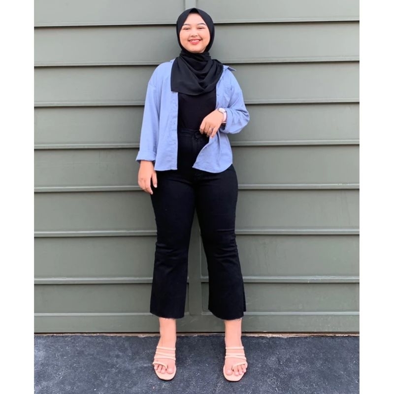 TERLARIS CELANA CUTBRAY  Evanna Cutbray Jeans 7/8