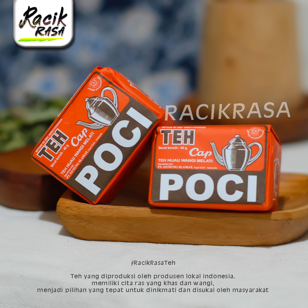 

RACIK RASA |[ ECERAN ] TEH CAP POCI COKLAT MERAH 40 GRAM TUBRUK TEH WANGI MELATI HARUM BUBUK TEH TRADISIONAL SOLO SLAWI PEKALONGAN JAWA