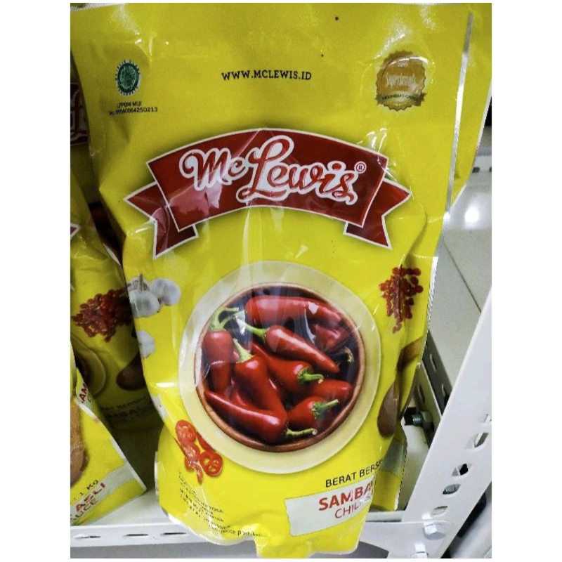 

Mc Lewis chilli sauce 1kg / saus saos sambal cabe