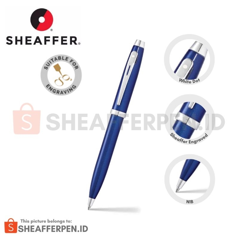 

Sheaffer® 100 Glossy Blue Lacquer Ballpoint Pen