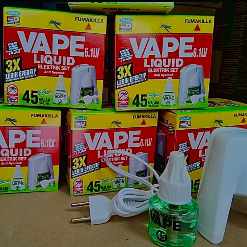 FUMAKILLA LIQUID VAPE ELEKTRIK SET / CLD Ultra 45 malam/ Vape Liquid/ vape obat nyamuk