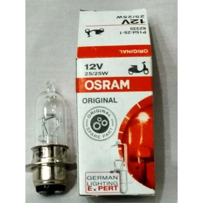 Lampu Bohlam Depan motor OSRAM HALOGEN KUNING