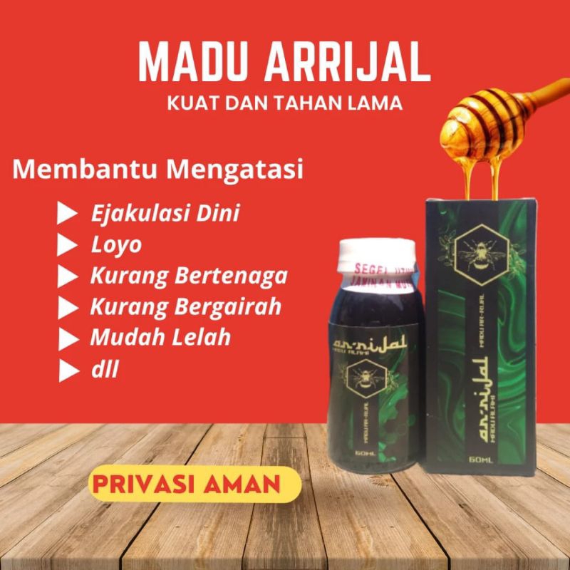 

Madu Arrijal - Herbal untuk Stamina Pria Kuat Tahan Lama Anti Ejakulasi Dini
