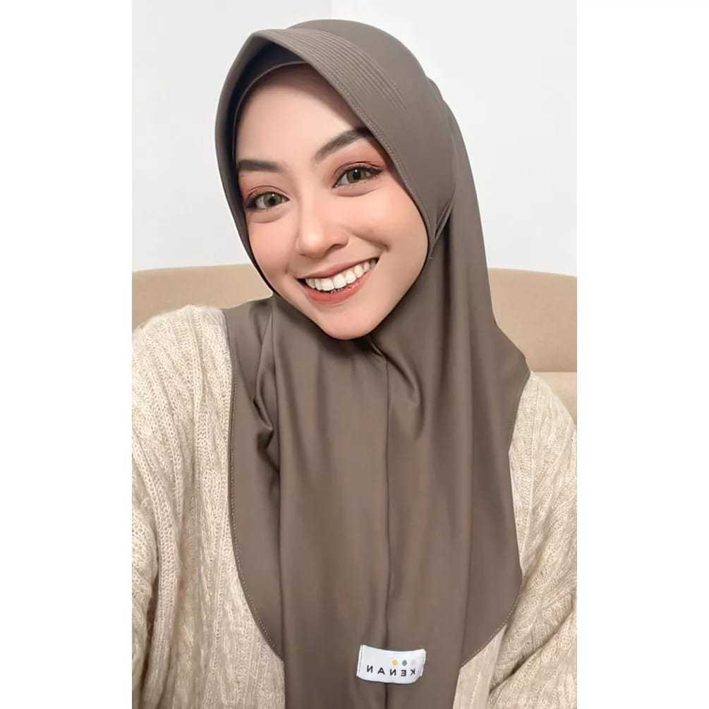 KEPRI - BERGO HAMIDAH SIZE M HIJAB INSTAN PET BORDIR/HiJAB BERGO PREMIUM/bergo jersy/kerudung instan